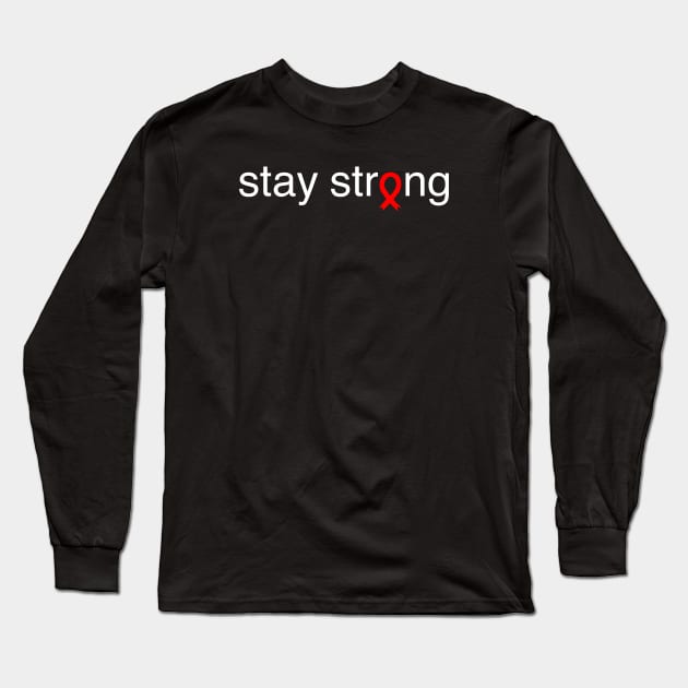 Support Aids Awareness Long Sleeve T-Shirt by yogisnanda